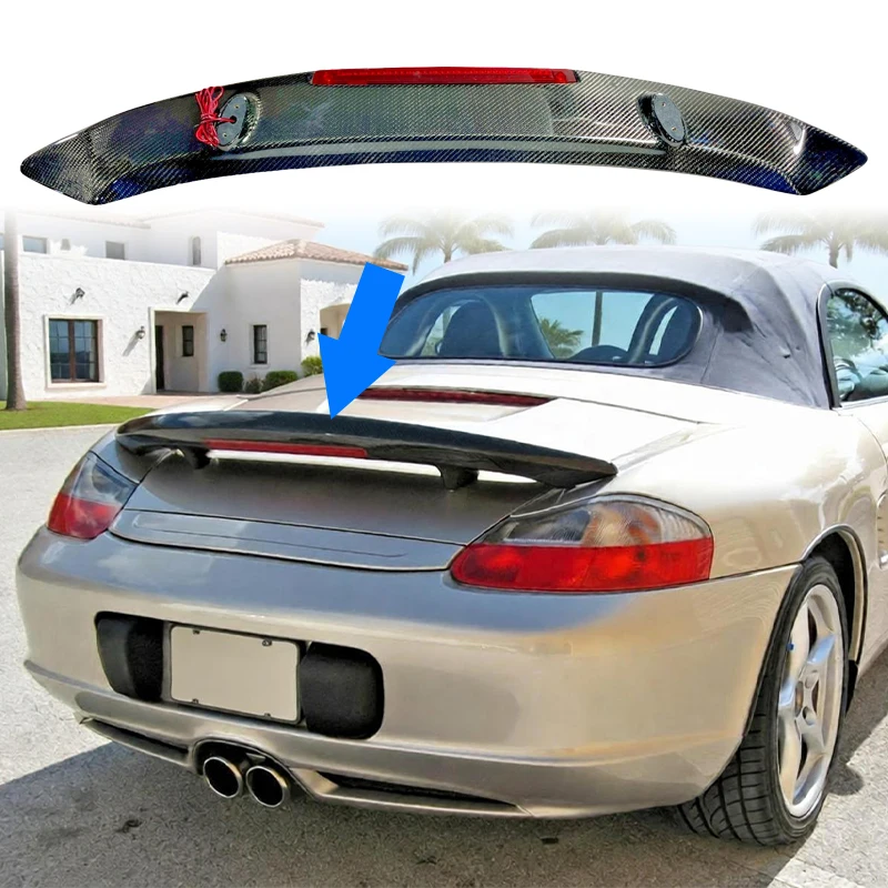 For Porsche 986 Boxster 1996-2004 911 1997-2006 Rear Trunk Spoiler Wing Aerodynamic Car Tail Spoiler Upgrade Trending Modified
