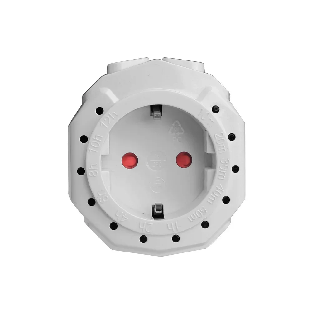 Timer Socket 12-hour Timer For Appliances Kitchen 12-Hour Timer Switch Countdown Timer Socket Appliance Scheduler Compact Design