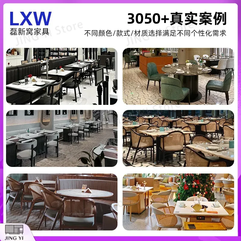 Rattan Dining Table and Chair Set with Wrought Iron Frame Commercial Restaurant Furniture Slate Top Outdoor Indoor Use Coffee