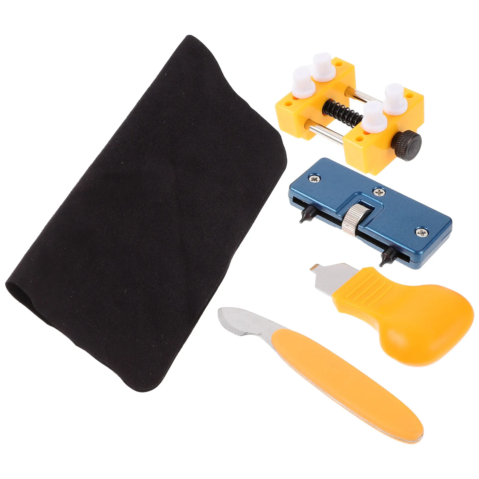 4 Pcs Watch Back Case Opener Adjustable Holder Repair Set Watch Battery Replacement Tools Easy Operation Back Case Opener