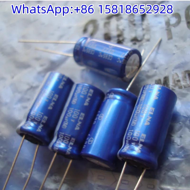 5pcs 100V 100UF Original ELNA Blue Label Audiophile Electrolytic Capacitor