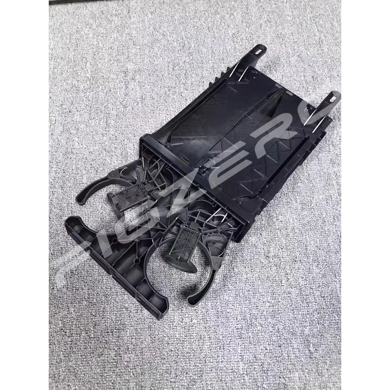 Beverage Rack Base Rear Seat Water Cup Holder Assembly for Benz W221 S300 S350 S400 S500 S600 Plastic Black