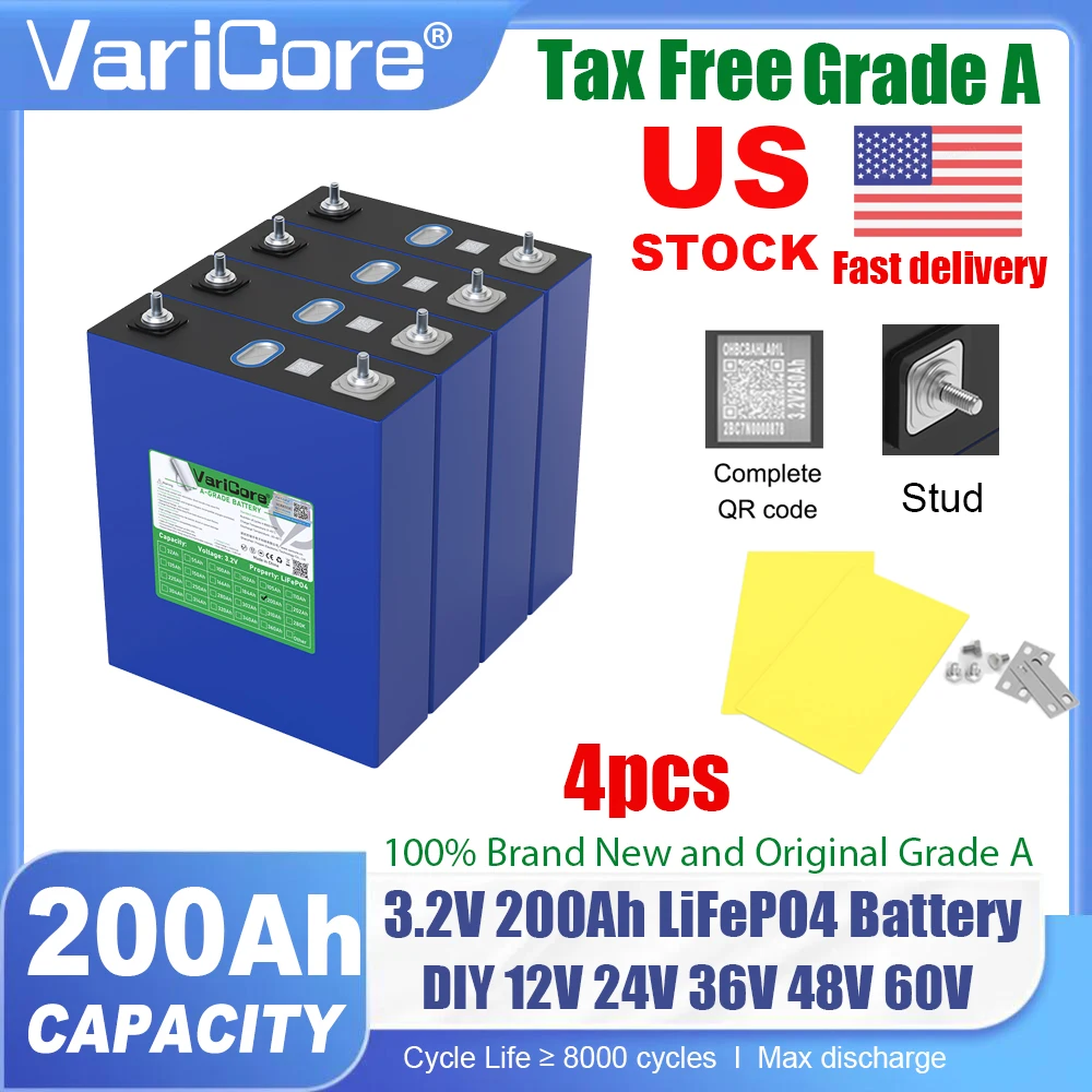 Us Stock 3.2V 200AH…