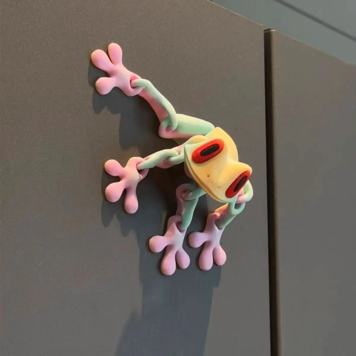 Magnetic Fridge Sticker Frog Creative Magnetic 3D Printed Latest Toy New 3D Cute Fun Gift for Friends Christmas Gift