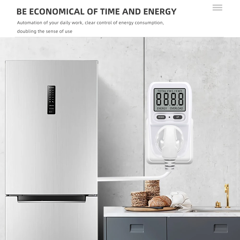Medidor de energia inteligente wattímetro medidor de energia elétrica soquete analisador de consumo de energia taxas de eletricidade tomada de medição de corrente