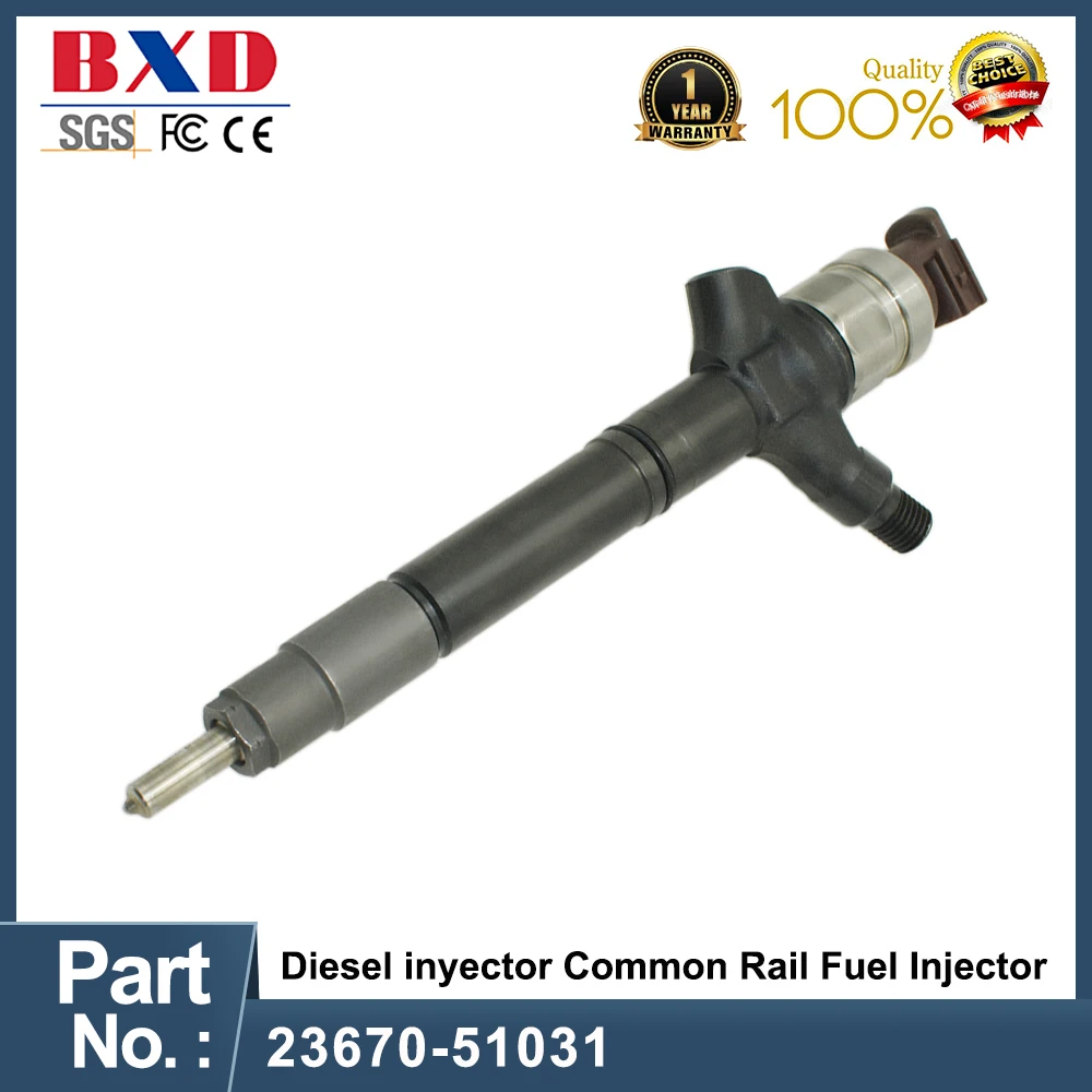 Diesel inyector Common Rail Fuel Injector 23670-51031 For Toyota Land Cruiser Auto Parts Car Accessories 2367051031 23670 51031