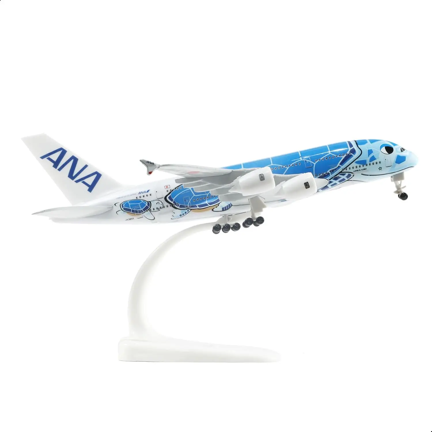 1/300 لـ ANA Blue Turtle A380 نموذج طائرة معدني مصبوب مع حامل عرض لهدايا الطائرات أو مجموعة AlloyAircraft