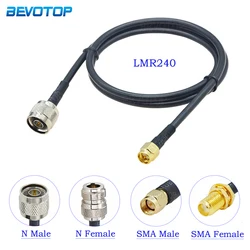 LMR240 Cable SMA Male/Female to N Male/Female Connector 50-4 LMR-240 RF Coaxial Cable Pigtail Jumper 4G 5G LTE Extension Cord