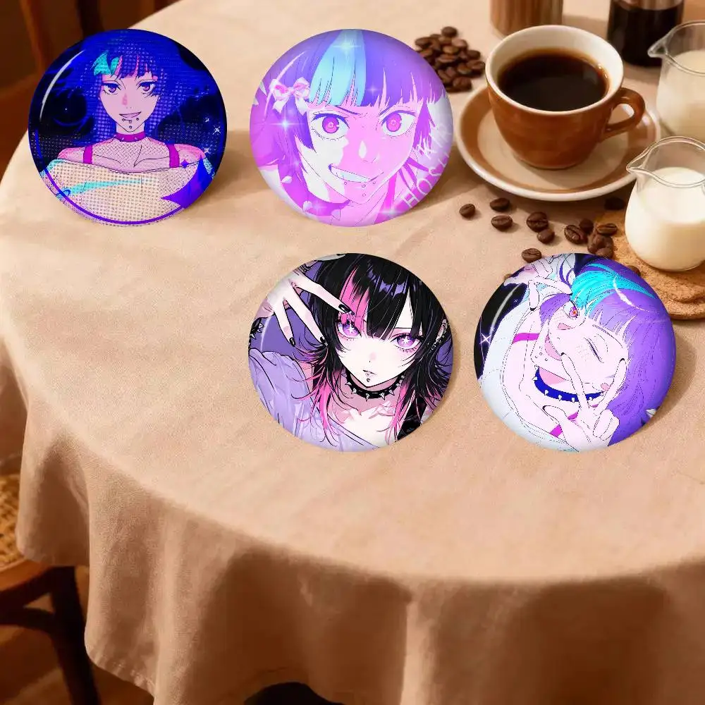Broches de Anime K-Kirara H-Hoshi, Pin de Botón Suave, Divertido y Peculiar, Gnarpy en un Monopatín, Insignia de Meme, Regalos para Coleccionistas Gamers