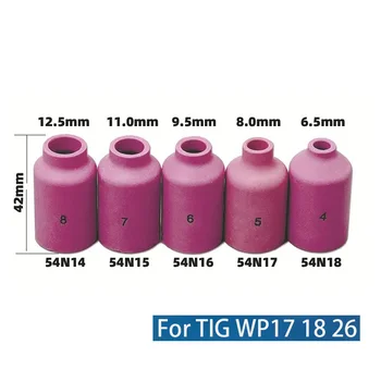 1 adet 42mm 54 n14 54 n15 54 n16 54 n16 54 n17 54 n1 8 alümina seramik nozullar TIG WP17 18 26 kaynak meşale aksesuarları sarf malzemeleri