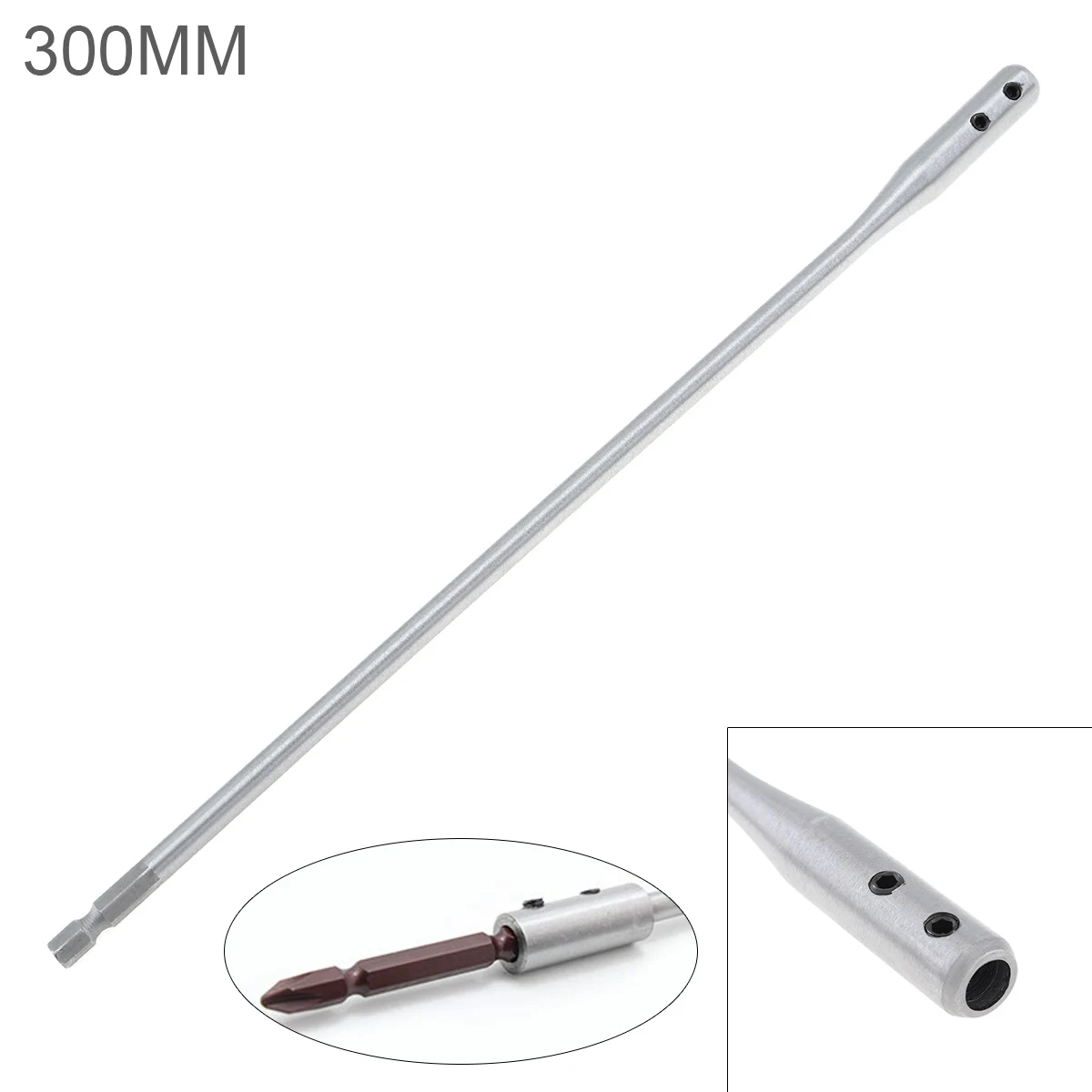 150/300mm Drill Extension Rod Connecting Rod fit for Flat Drill Bit Deep Hole Shaft Hex Extention Holder Connect Rod Tools