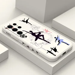Ballet Dancer Phone Case For Samsung Galaxy S25FE S24 S23 S22 S21 S20 S10 S10E Ultra Plus FE Note 20 Ultra 10 Plus Cover