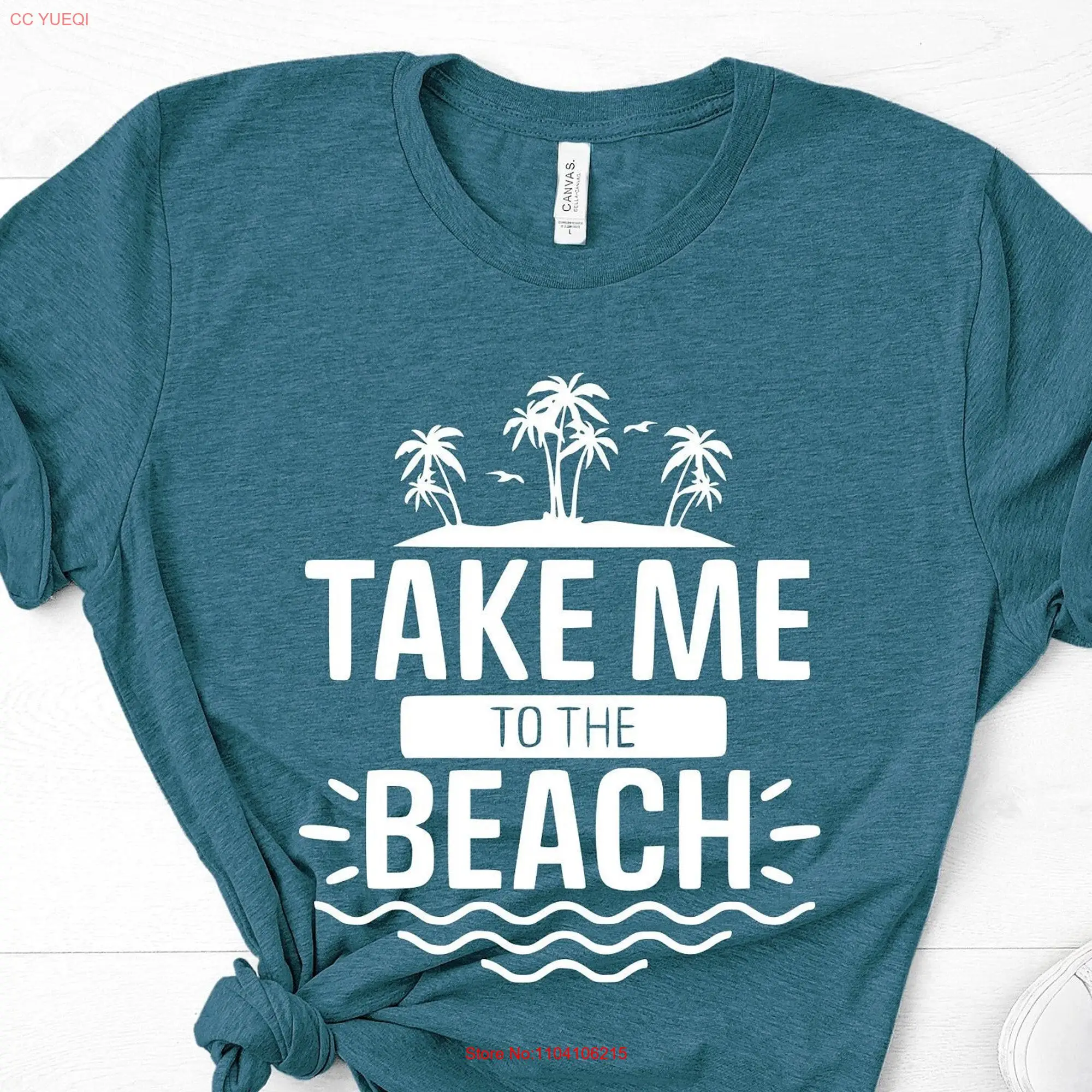 Take me to the Beach T Shirt for Women Birthday Gif Her Mom long or short sleeves