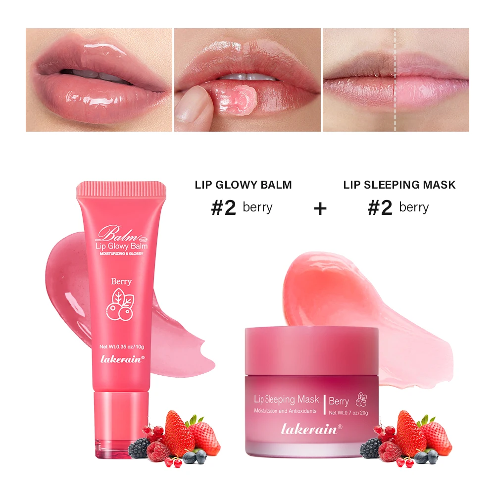 Lip Balm & Lip Mask Set Moisturizing Night Lips Care Multiple Colors Makeup Maintenance Lip Anti-Cracking Lip Oil Care Cosmetic