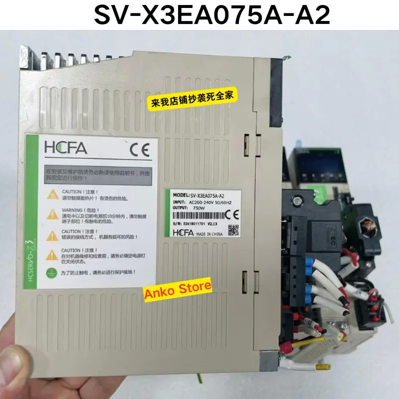 Second-hand test OK ，SV-X3EA075A-A2 servo driver