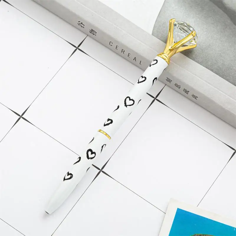 Schwarzer Stift, die perfekte Geschenkauswahl, stilvolles Design, Kristall-Kugelschreiber, glattes Schreiberlebnis, Schreibwarenstift für den Hausgebrauch