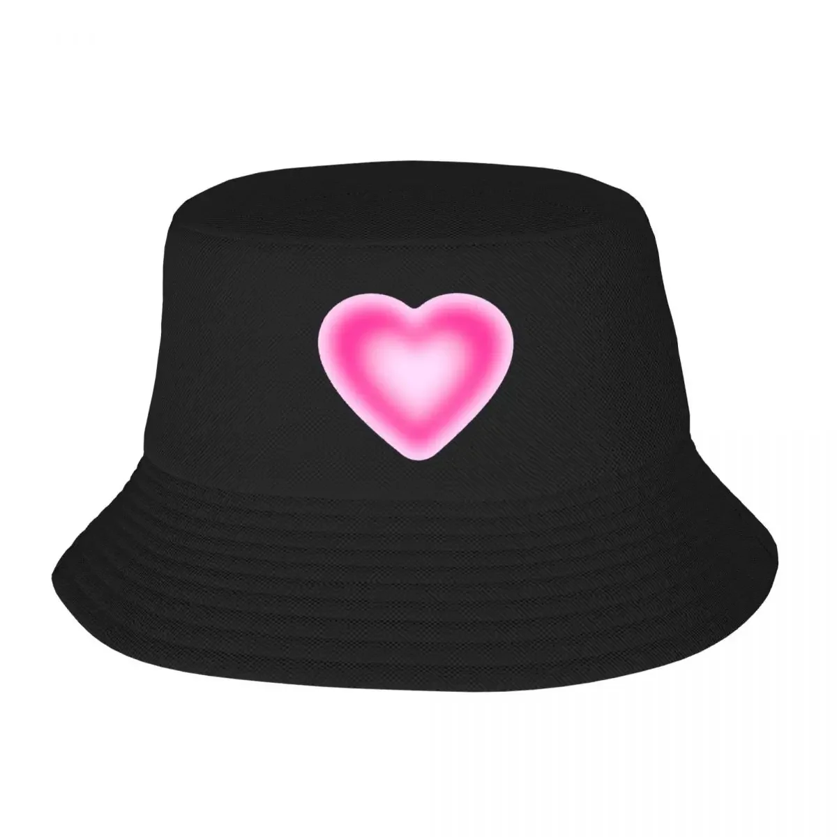 Aura heart Bucket Hat Rugby Big Size Hat For Women Men's