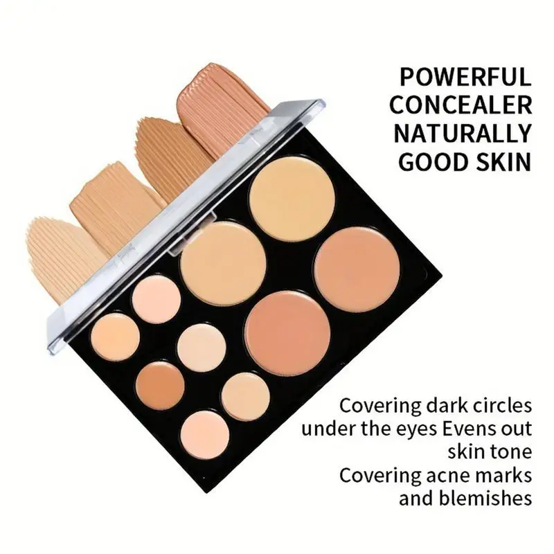 Cream Concealer Palette 10 Color High-Gloss Facial Powder Makeup Safe And Non-Irritating Makeup Supplies Gifts For Birthdays