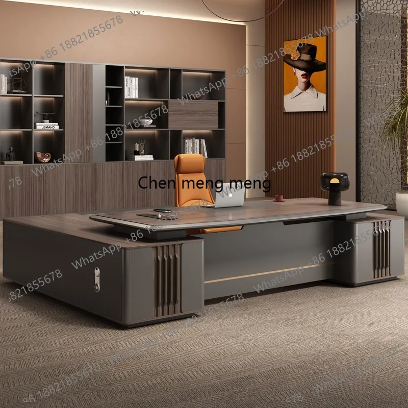 Leadership Boss Desk Office Chair Combination President  Large Class Desk Supervisor Manager Desk