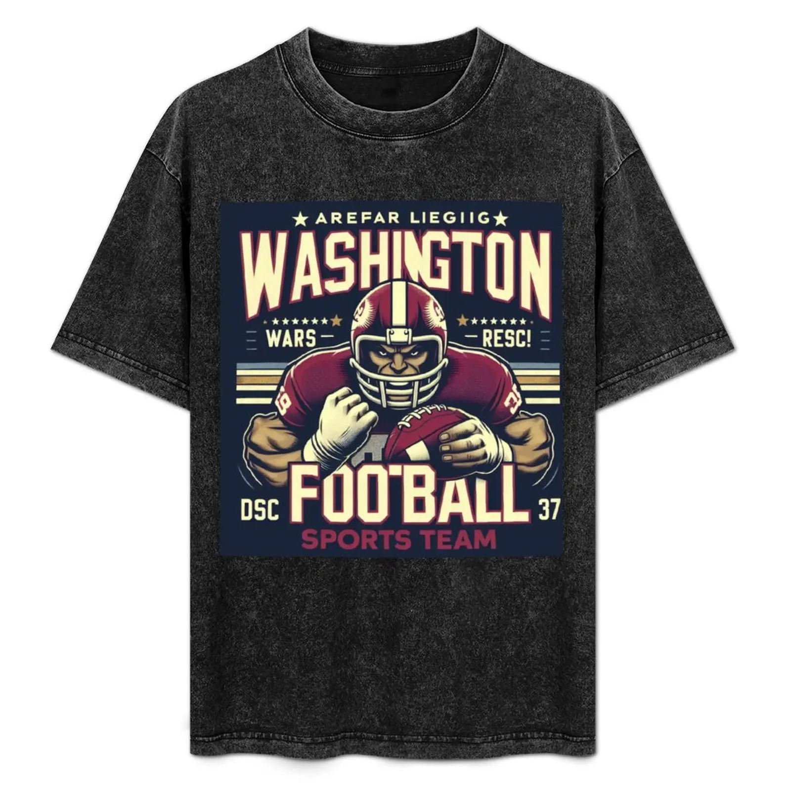 Washington Football DC Sports Team Novelty T-Shirt vintage graphic tee kawaii clothes Short sleeve tee mens plain t shirts