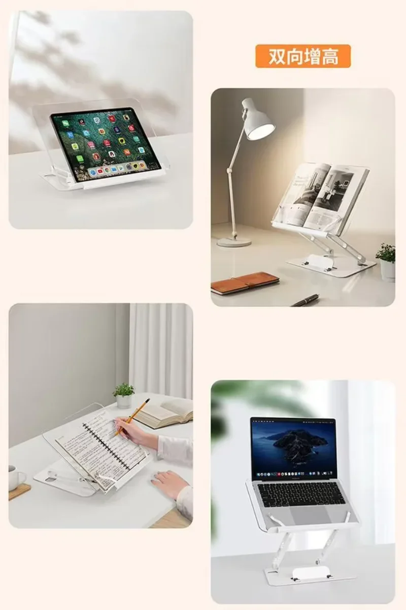 Transparent Folding Tablet PC Stand Universal Portable Tablet Holder with Atmosphere light for Ipad Samsung Pad Huawei Xiaomi