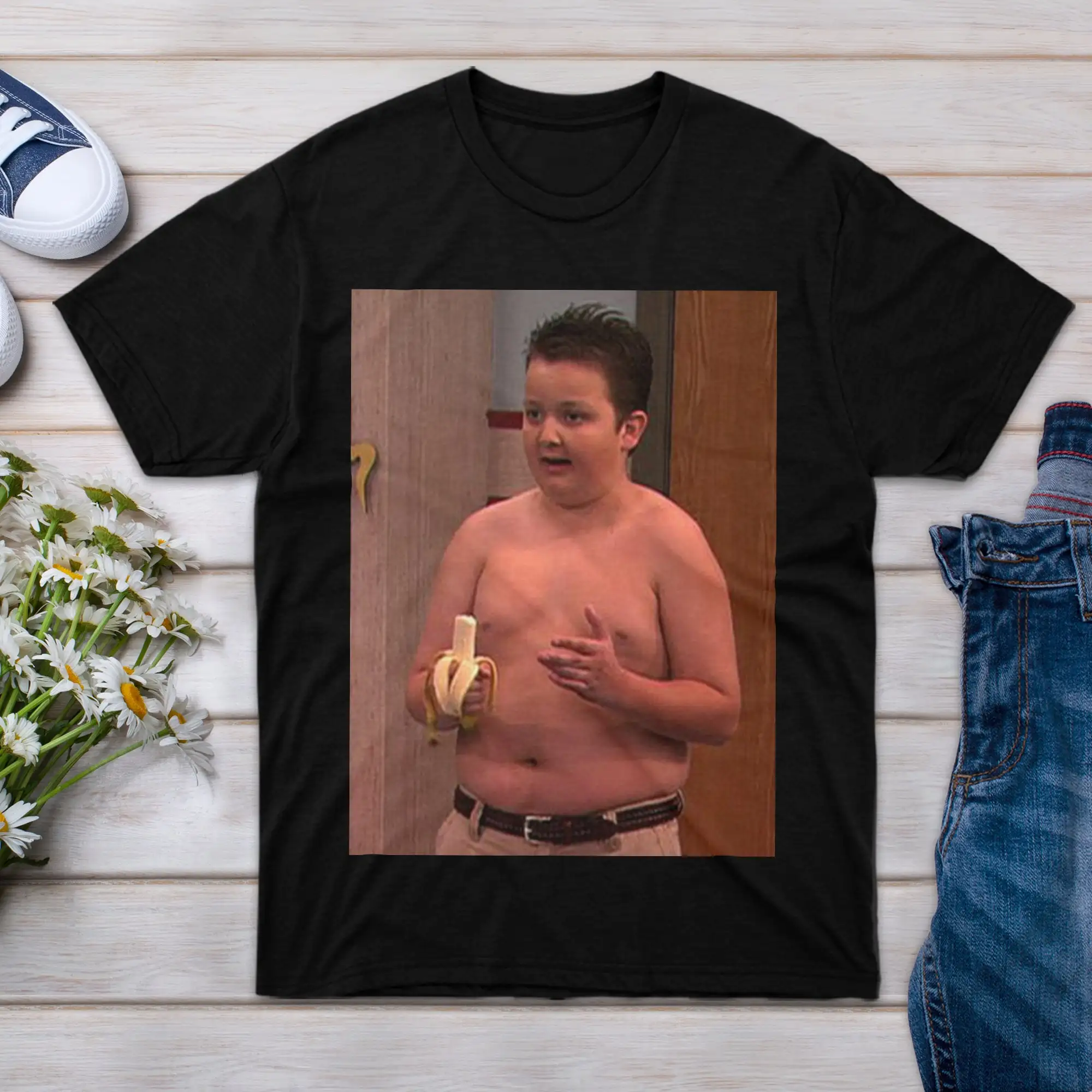 T Shirt Gibby From Sleeve Icarly Novelty For Men Family Boy Big ShorT Event Friend Girl Women