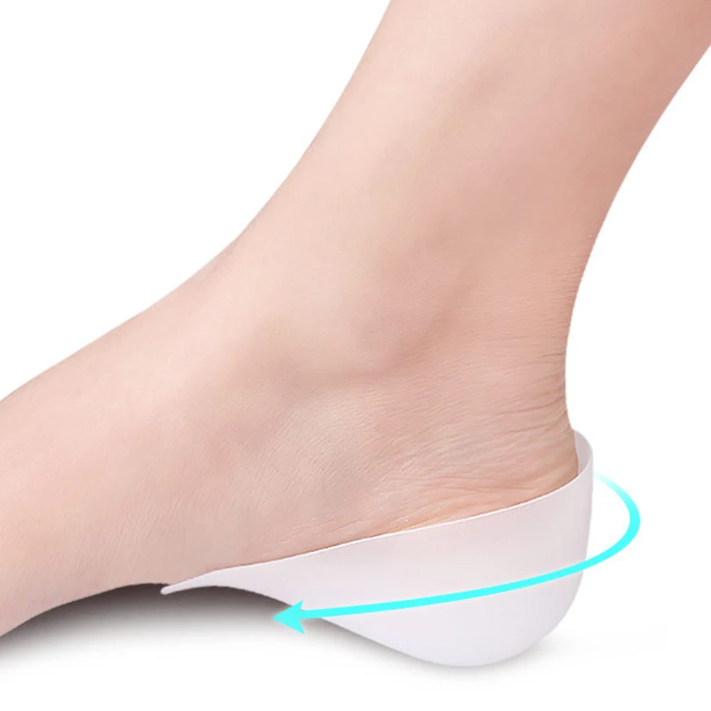 

1 Set Invisible Heel Protector U Shape Design Moderate Thickness Stretchable Reusable Adjustable Breathable Height Increase