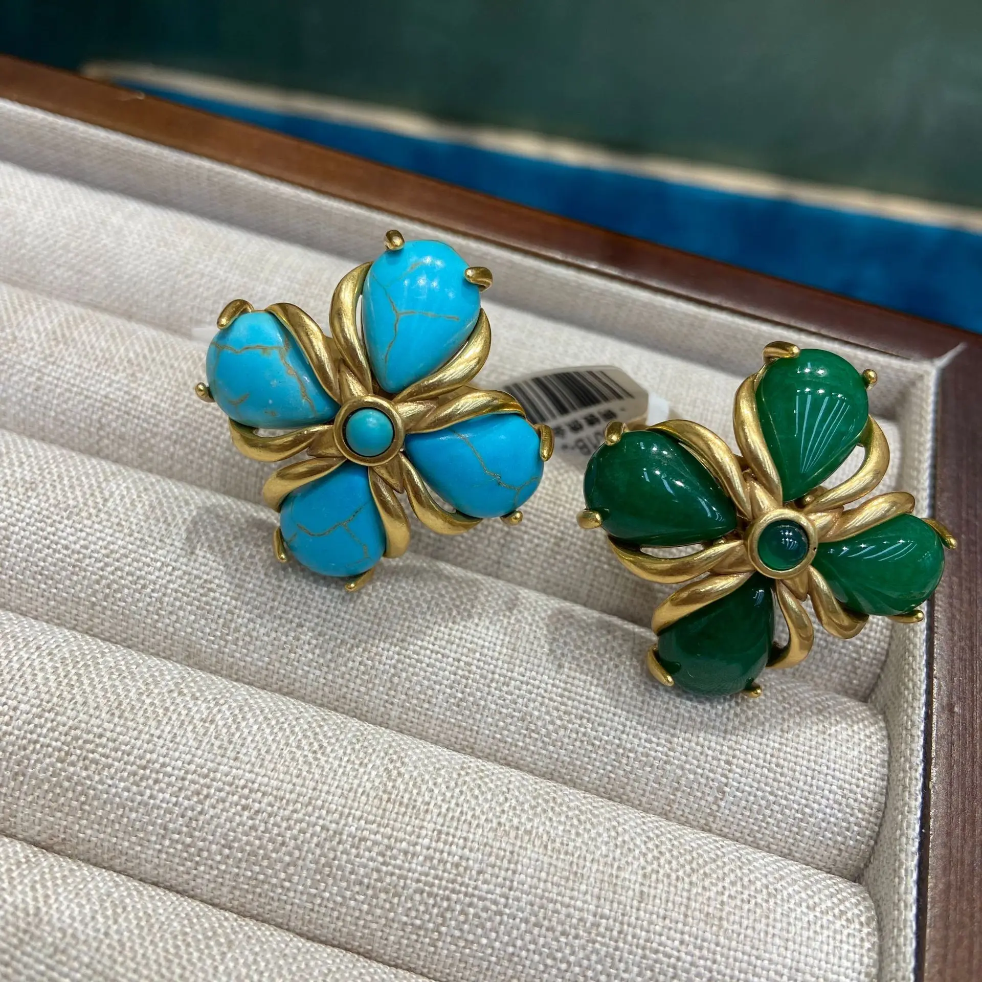 خاتم بوهيمي نسائي كلاسيكي من الفيروز لعام 2025 #1