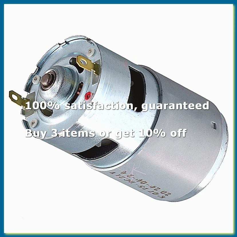775 DC 21V Small Brush Motor High-Speed Silent Motor High-Power Dual Bearing Motor-WDL