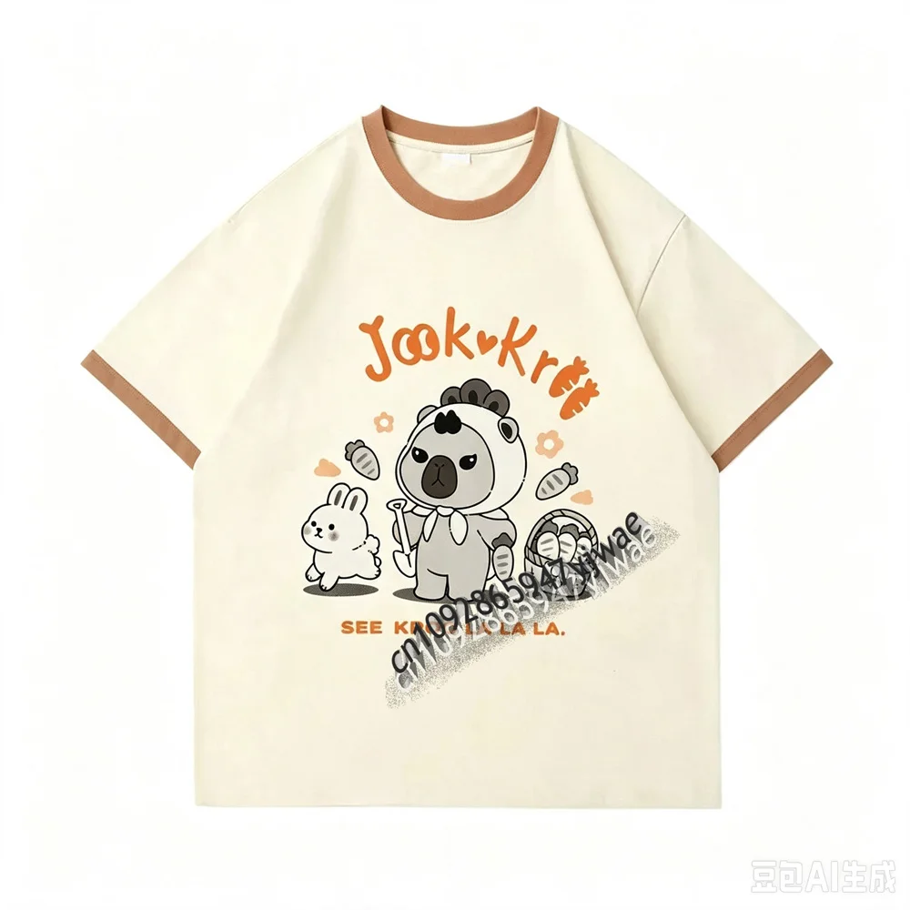 2026 Dmd Domundi TV Keng&Namping Paar-T-Shirt Lässige Mode Streetwear Y2K Top Sommer Herren- und Damen-T-Shirt – Detail 7