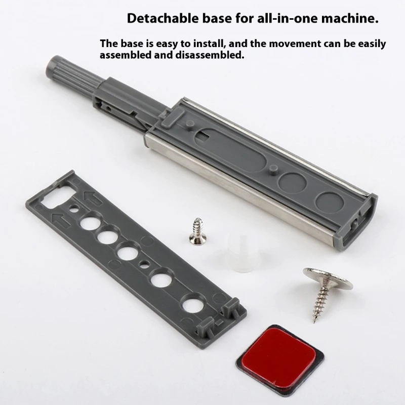 

Quiet Push Release Cabinet Door Mechanism Corrosion Resistant Metal Plastic Easy Mount