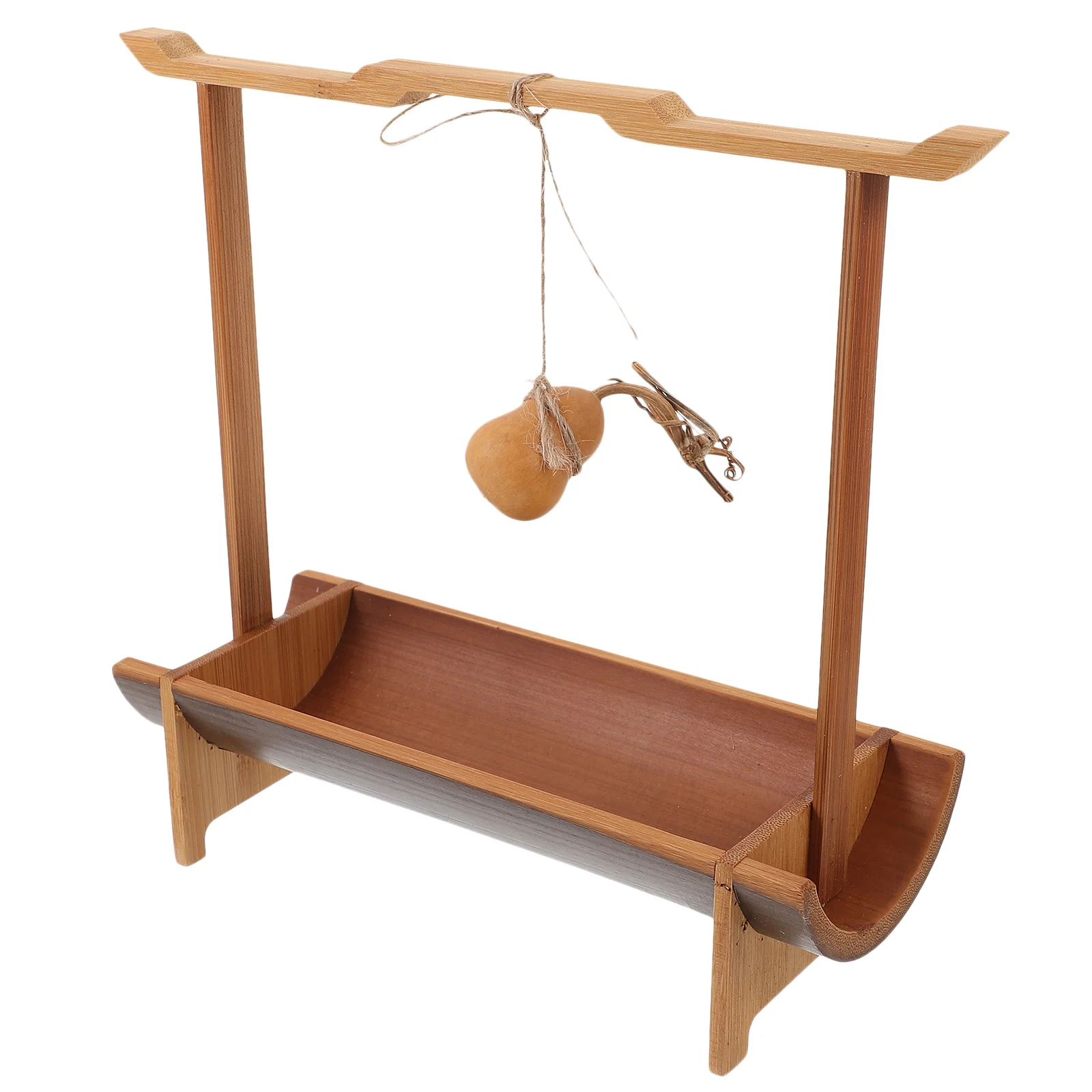 

Bamboo Serving Tray Stable Material Snack Plate Simple Design Food Serving Tray Sashimi Dessert Display Plate Suitable Home