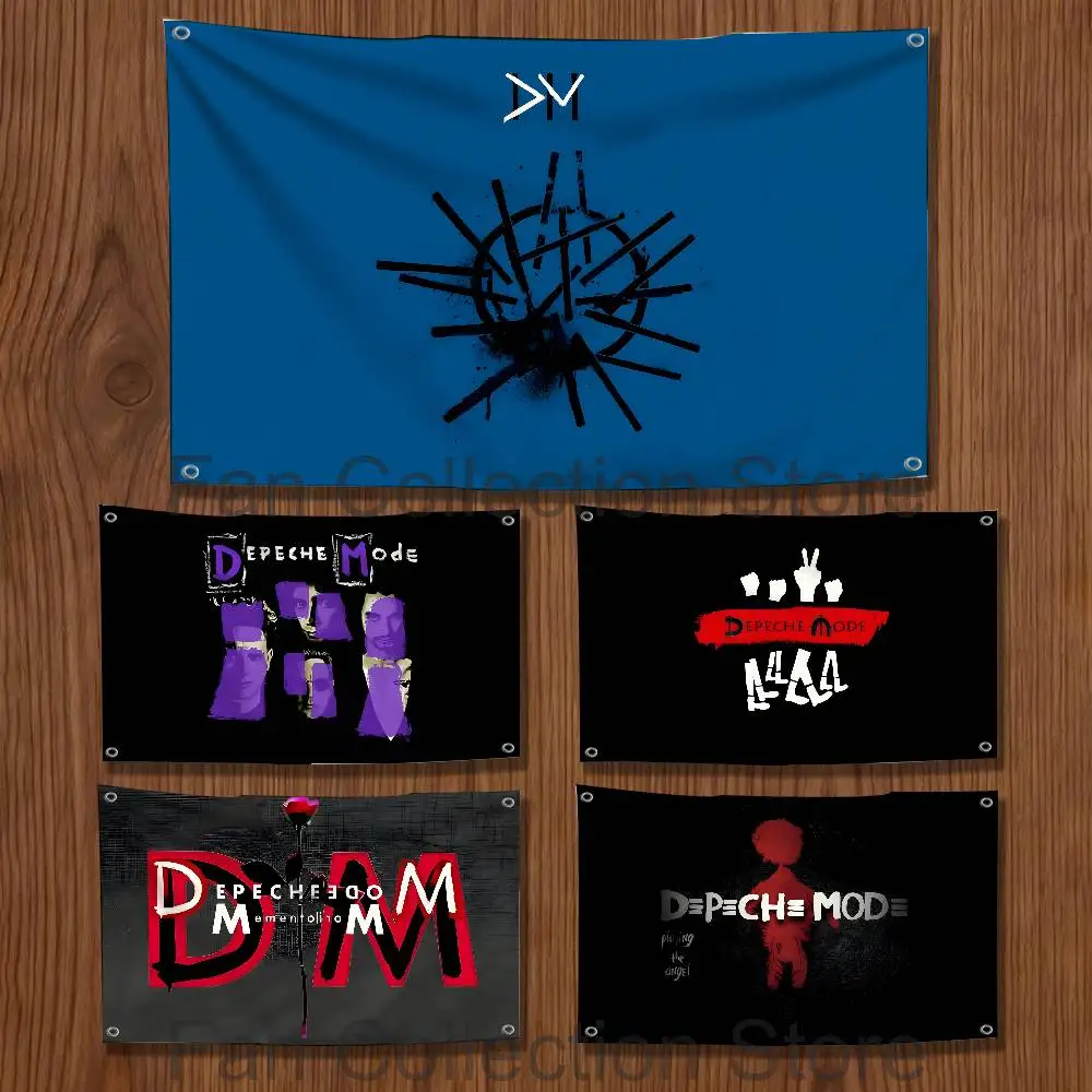 Music D-Depeche Mode Band Flag Tapestry Banner For Bedroom Outdoor Living Room Restaurant Bar Wall Decor Party