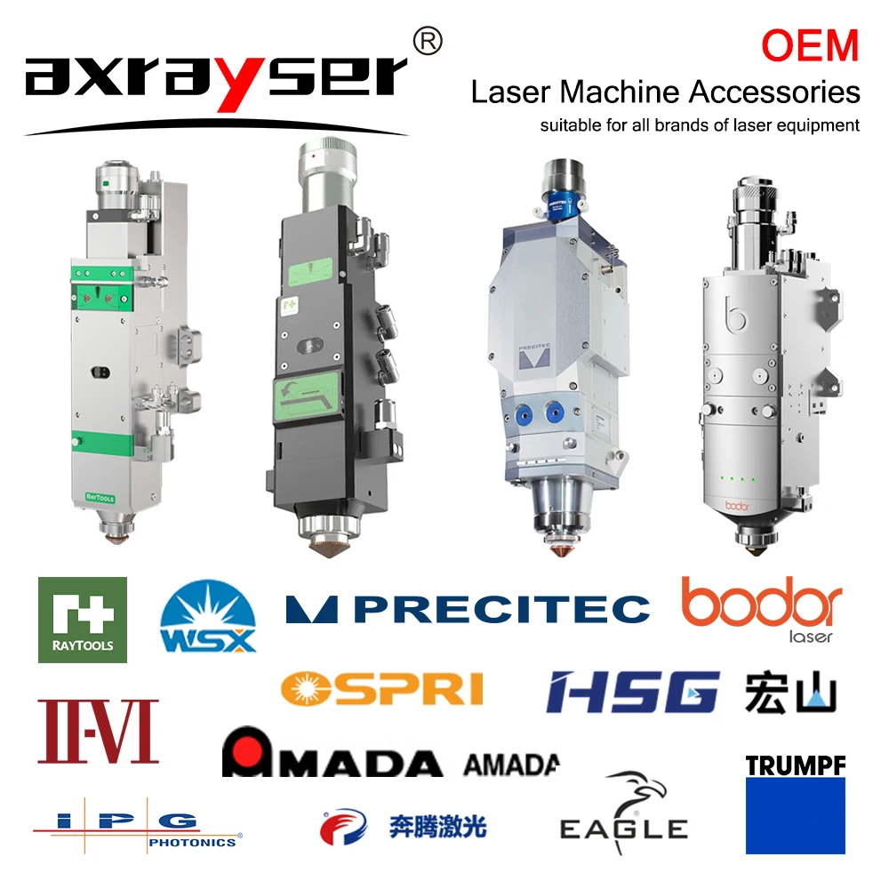 Axrayser Laser Nozzle Fiber Cutting Machine Single Double Layer D28 32mm for Raytools Precitec