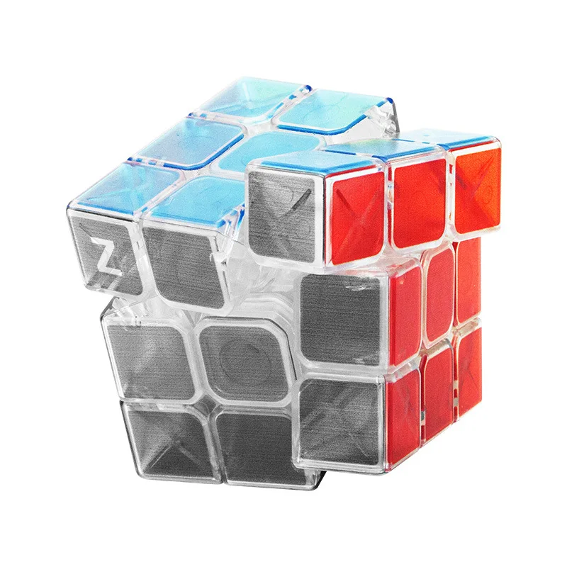 Zcube 3x3x3 2x2 4x4 5x5 Pyraminx المكعب السحري الشفاف المهنية سرعة لغز لعب الأطفال هدية 3x3 Speedcube Magico Cubo
