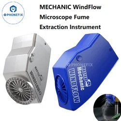 MECHANIC Windflow Microscope Fume Extraction Instrument Smoke Absorber for Motherboard PCB Repair Soldering Smoking Tool