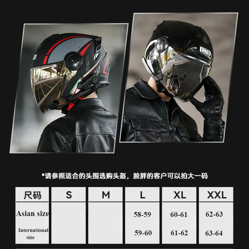 3 4 dot motorcycle helmets AHR Retro DOT 3/4 Open Face Motorcycle Helmet Visor Matte Black