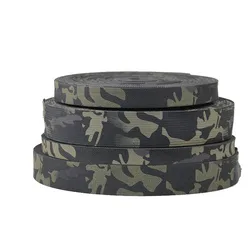 1 Meter Multicam Black MCBK Camouflage Webbing Non-elastic Strips DIY Waistband Molle Fabric Accessory