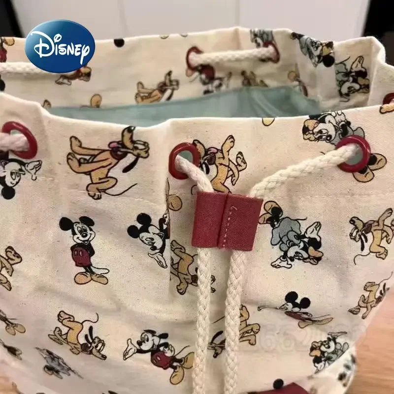 Disney-mochila de Mickey para mujer, morral escolar de gran capacidad, de alta calidad, con dibujos animados