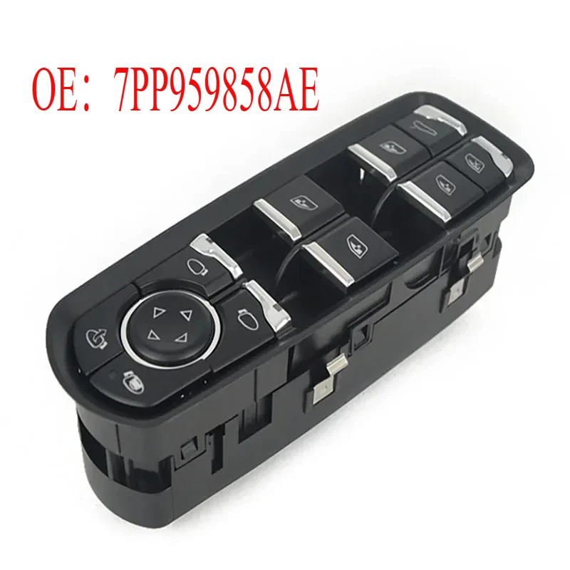 

For Porsche Panamera Cayenne Macan 2011-2015 7PP959858AE White Lgiht Electric Master Window Control Switch