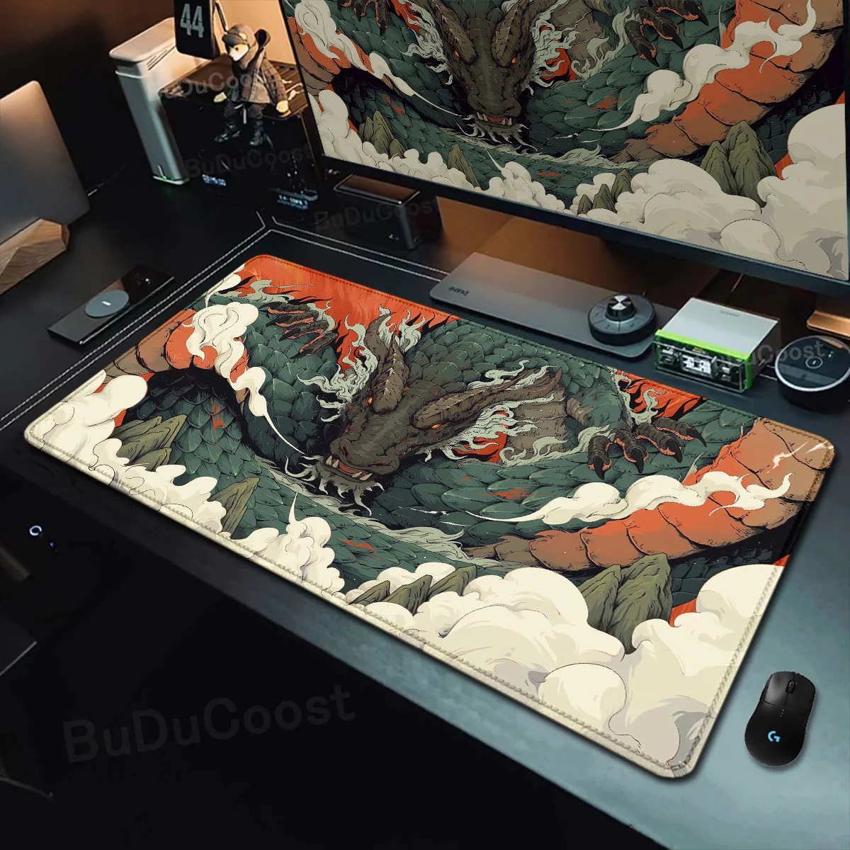 Xxl Gamer Laptop Desk Mat Large Mouse Pad Japanese Dragon Gaming Accessories HD Print Office Computer Antislip Keyboard Mousepad