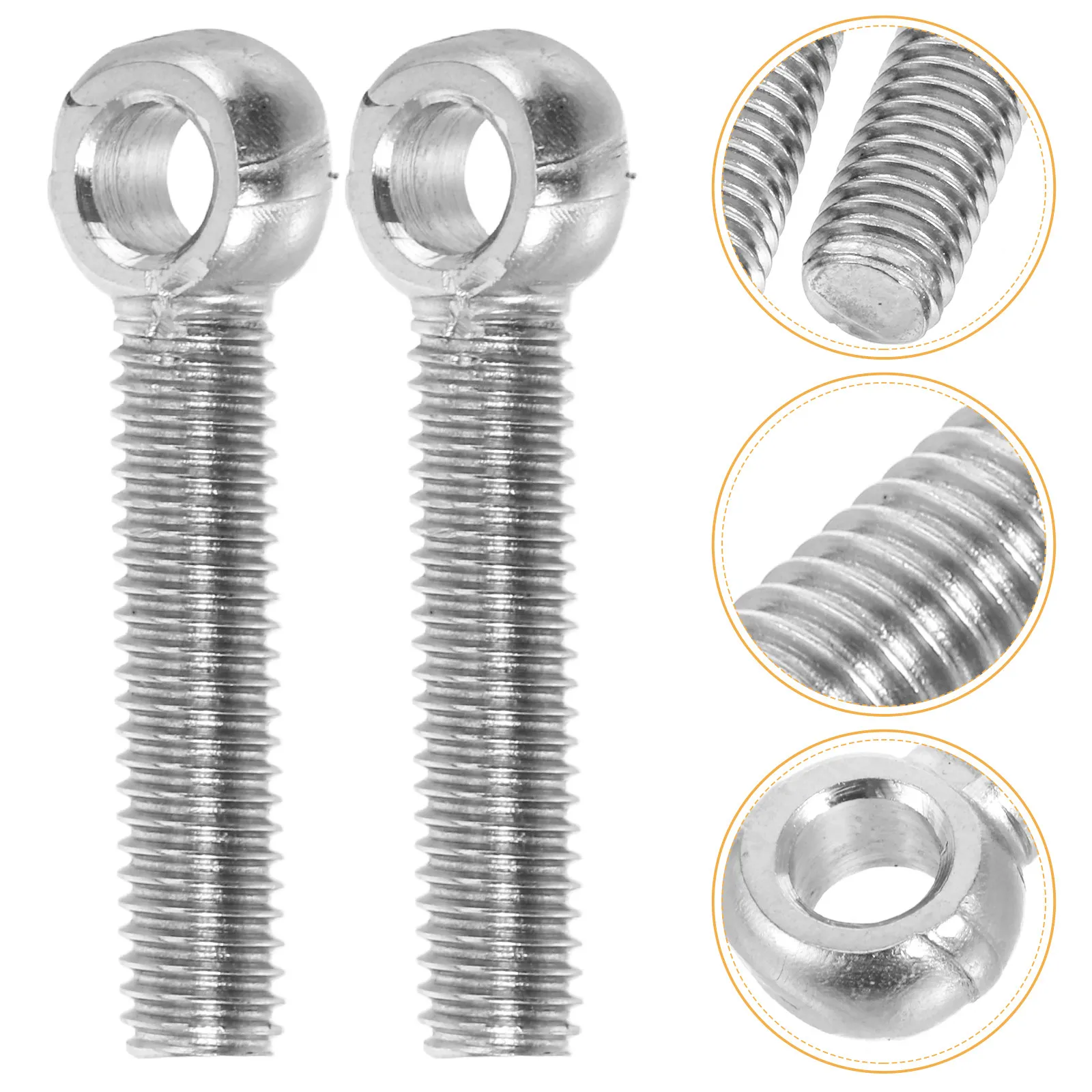 5Pcs Stainless Steel Eye Bolts Heavy Duty Lifting Ring Screws for Outdoor Patio Machinery Rope Lifting M5x25 Eye Bolts Screw in