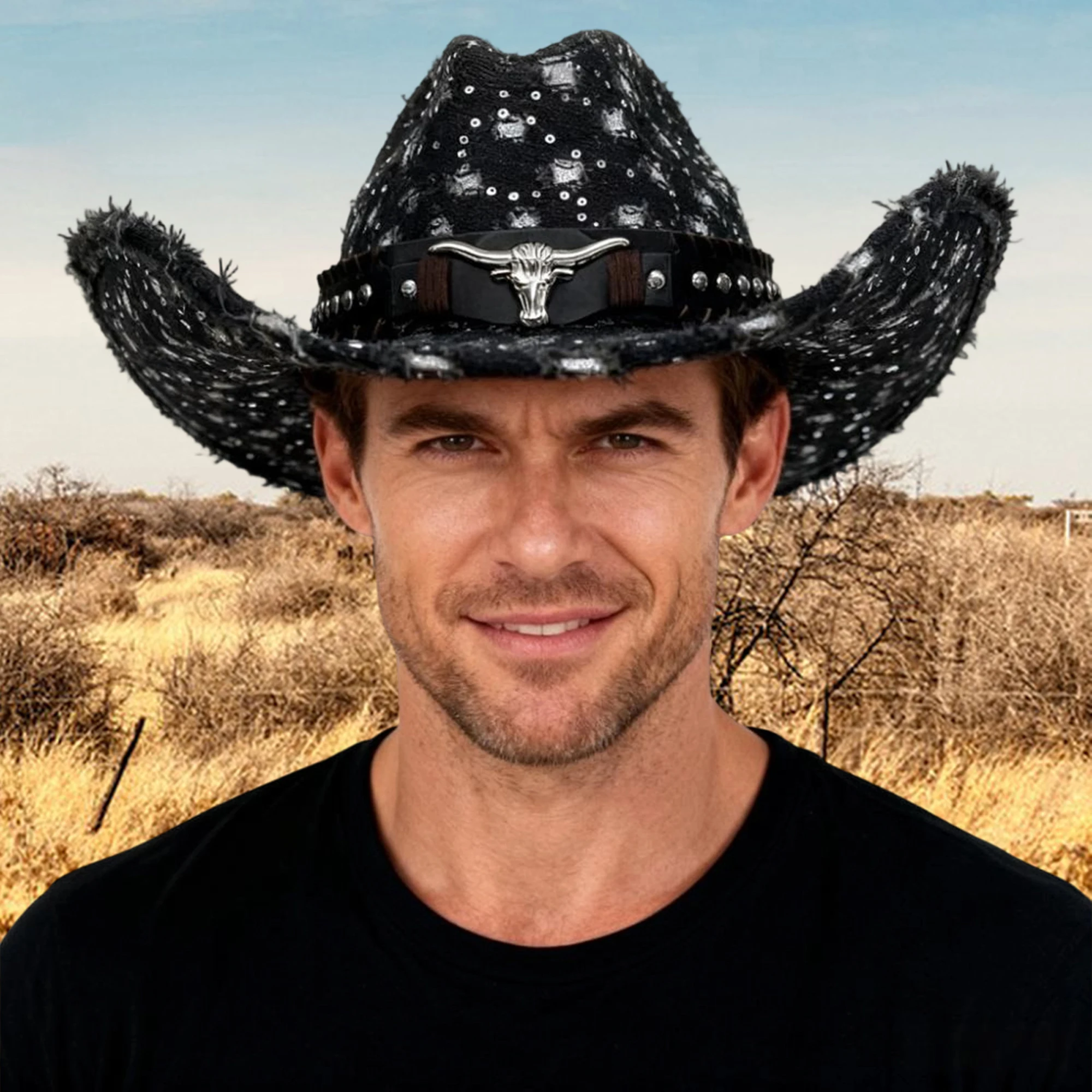 قبعات دلو أنيقة من قماش الدنيم للجنسين مع تصميم مرقع مطرز لملابس الشارع غير الرسمية ونزهات الشاطئ الصيفية #4