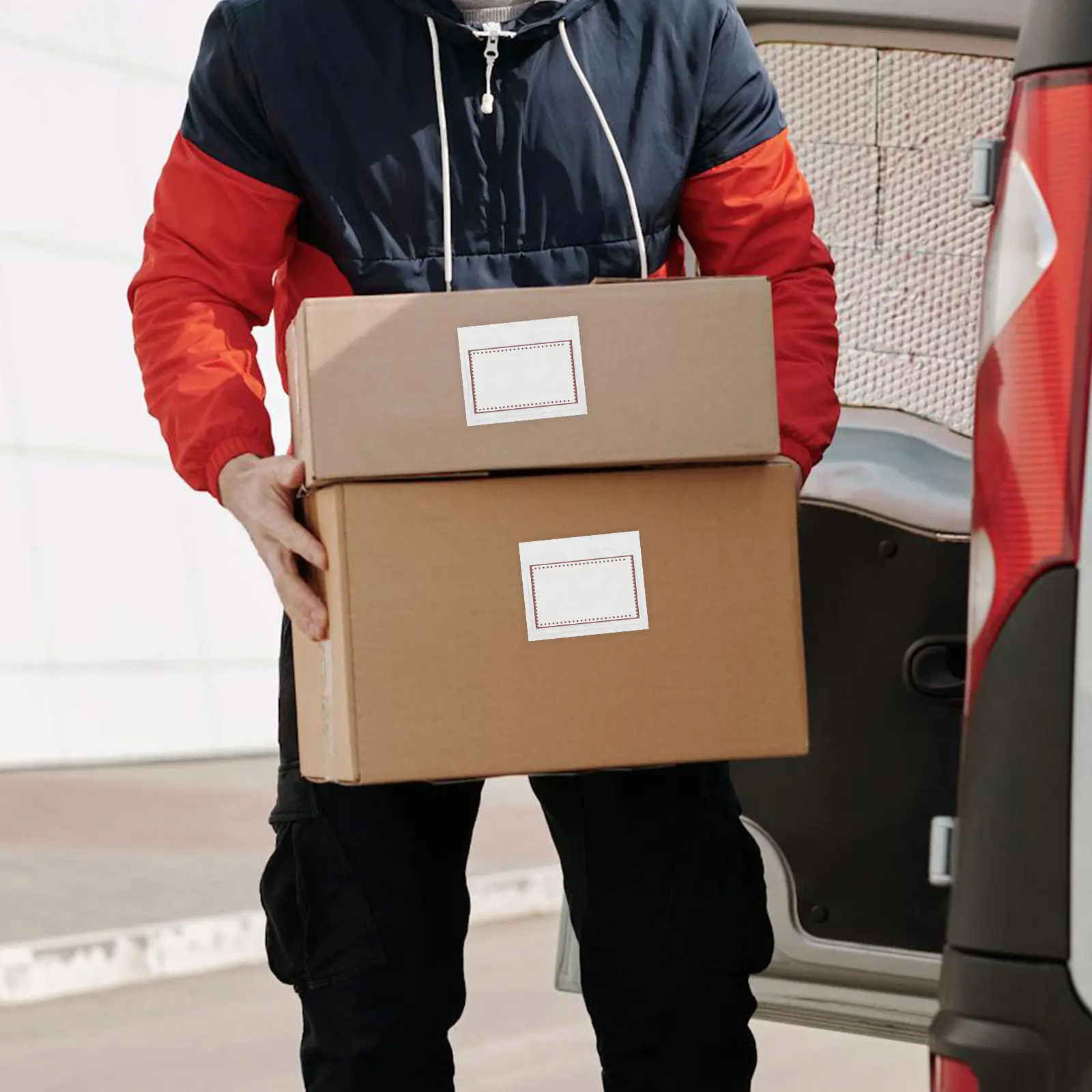 

6Pcs Clear Self Adhesive Card Holders Transparent Pocket Protector for Index Cards Labels Price Tags Neat Vertical Display