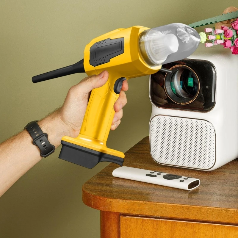 مكانس كهربائية لاسلكية مزدوجة الاستخدام بقدرة 200 وات لتنظيف المنزل والسيارة، مكنسة كهربائية محمولة قوية ومحمولة باليد