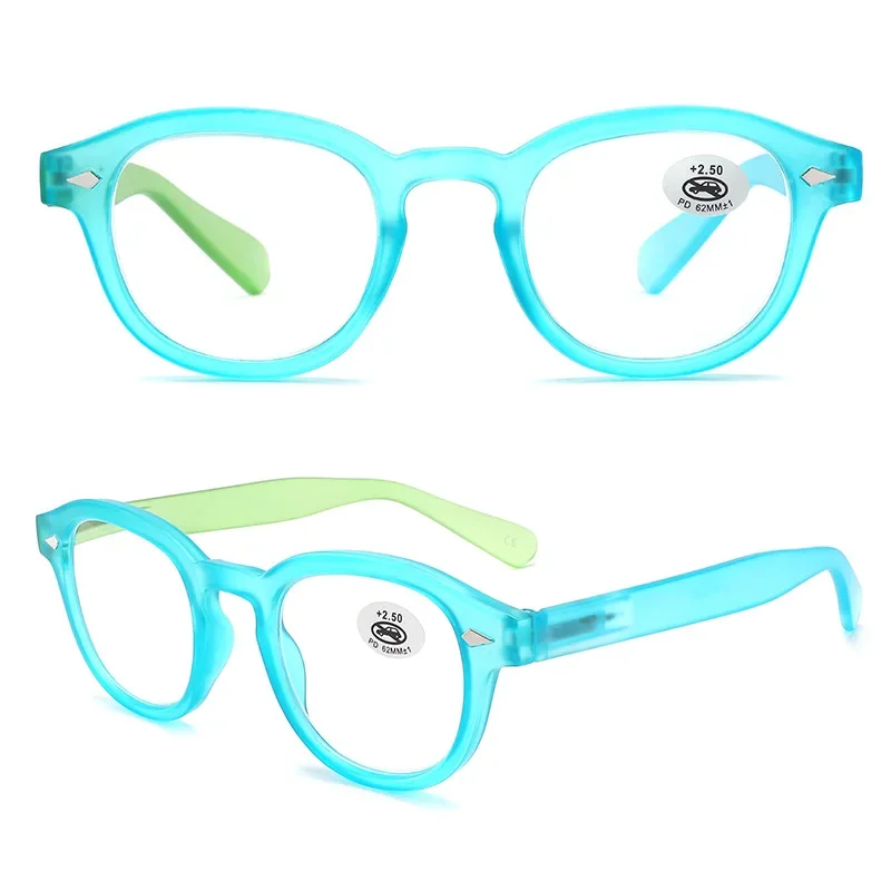 +1.0 ~ +4.0 Rice Nails Plastic Presbyopia Glasses Oval Neutral Reading Glasses Color Blocked Protective Goggles
