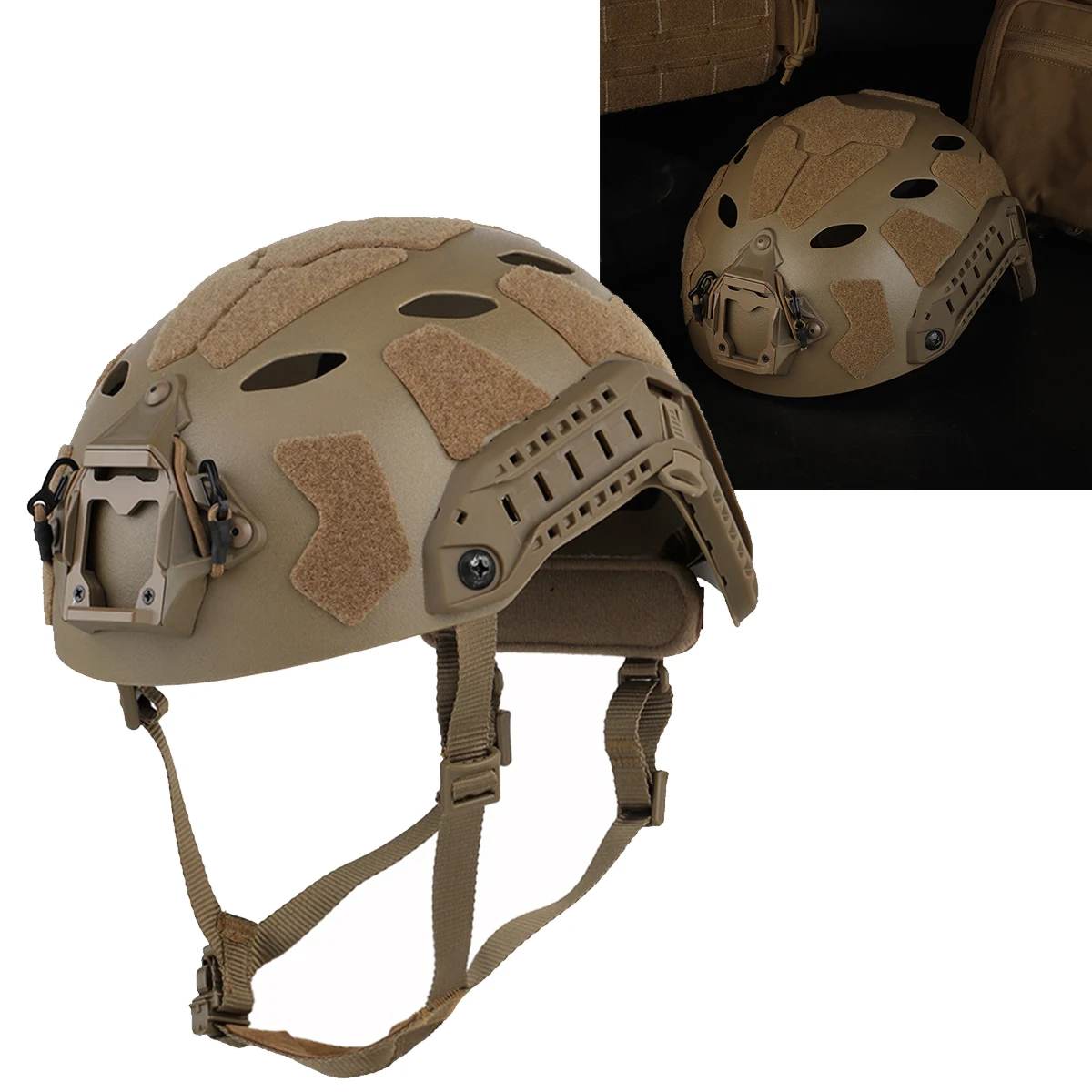 Airsoft Paintball Tactical Helmet, FAST SF SUPER HIGH CUT (simple Version) Rhombus High-cut Lightweight Breathable Helmet