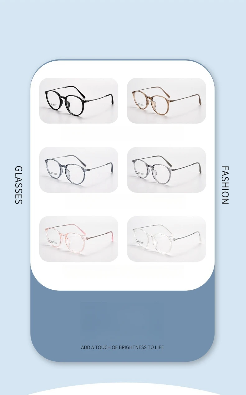 YIMARUILI Ultraleichte, bequeme TR90-Brille, kleine Retro-runde optische Brillenfassung aus reinem Titan für Herren und Damen – Detail 6