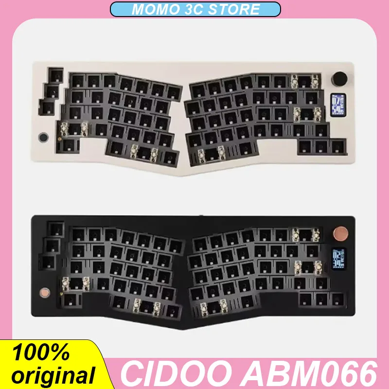 

Cidoo ABM066 Alice Mechanical Keyboard Wireless Bluetooth 2.4G Three Mode RGB Hot Plug Gasket Screen Multifunctional Knob VIA