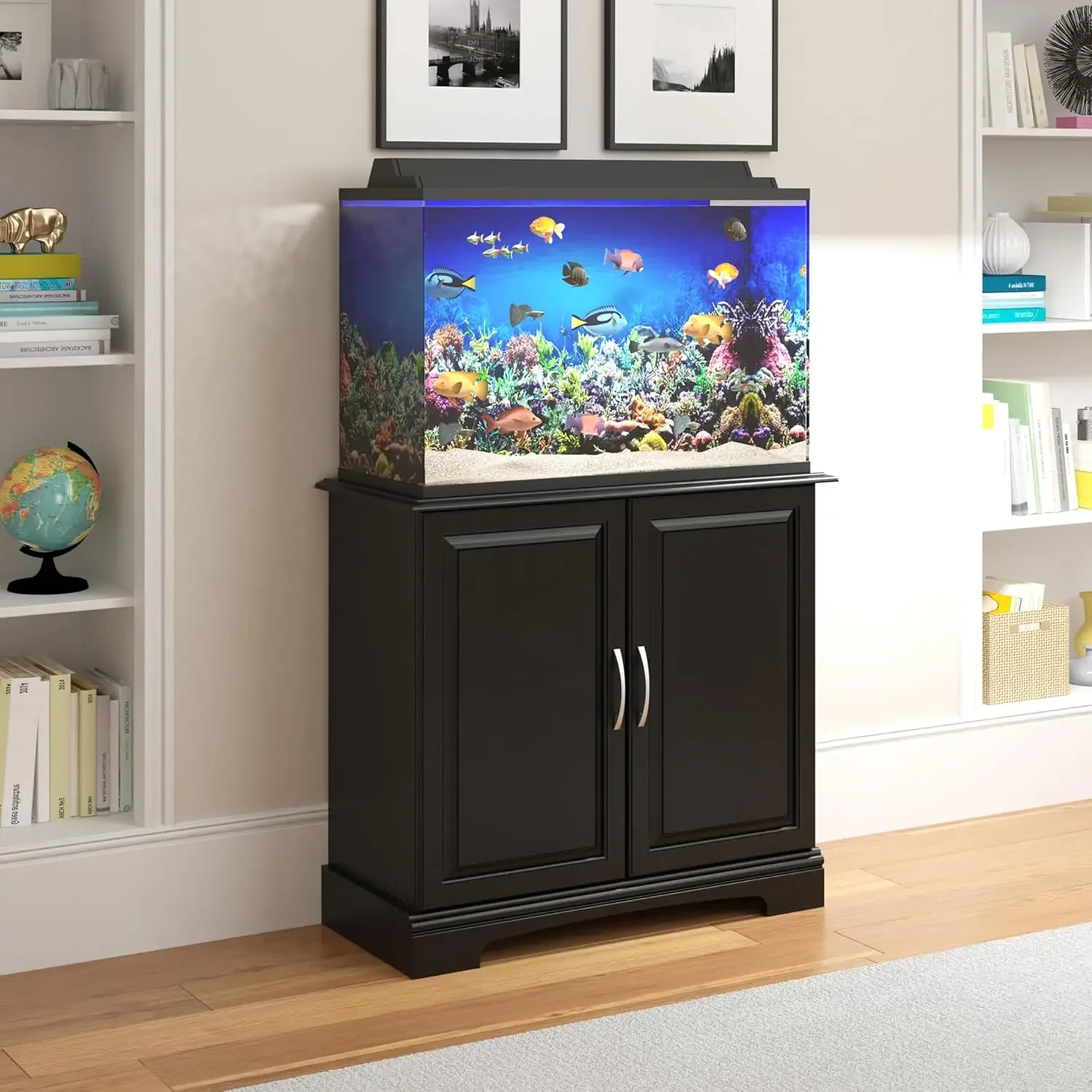 

Flipper Harbor 29 - 37 Gallon Aquarium Stand, Black